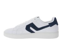 LEVI'S Swift Men's Casual Sneakers Made of Genuine Leather with a Leather Overlay Look, Lace-Up Shoes 235658-846N White/Navy