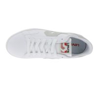 LEVI´S Swift Men's Casual Sneakers Made of Genuine Leather Sneakers with a Leather Overlay Look Lace-Up Shoes 235658-846G White/Gray