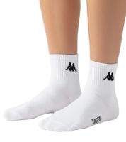 18 Paar Kappa Low Cut-Socken Baumwoll-Strümpfe mit Logo Alltags-Socken 304M5N0 923 Weiß
