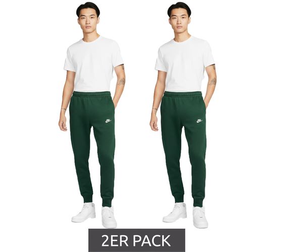 Pack económico de 2 pantalones de chándal Nike M NSW CLUB JGGR BB para hombre, de algodón, con bolsillos, BV2671 323 Verde Pack económico de 2 pantalones de chándal Nike M NSW CLUB JGGR BB para hombre, de algodón, con bolsillos, BV2671 323 Verde