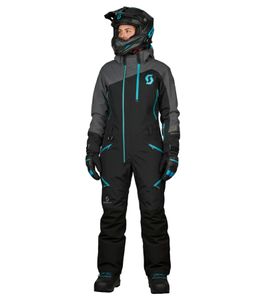 Traje de una pieza SCOTT DS-I Dryo para mujer, de invierno y motonieve, con membrana DRYOsphere 2L para conducción en nieve y uso todoterreno en invierno 292393 7424 Negro/Azul Traje de una pieza SCOTT DS-I Dryo para mujer, de invierno y motonieve, con membrana DRYOsphere 2L para conducción en nieve y uso todoterreno en invierno 292393 7424 Negro/Azul