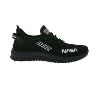 BEYOND THE RAINBOW Casual Sneakers with NASA Lettering, Everyday Shoes, Black or White BEYOND THE RAINBOW Casual Sneakers with NASA Lettering, Everyday Shoes, Black or White