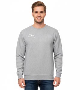 PENALTY Era Roundneck Men's Training Sweater with Logo Print Sports Pullover 354502-8000 Gray PENALTY Era Roundneck Men's Training Sweater with Logo Print Sports Pullover 354502-8000 Gray