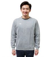 PENALTY Era Roundneck Co Men's Cotton Sweater with Logo Embroidery, Everyday Sweater, 354510-8000, Heather Gray PENALTY Era Roundneck Co Men's Cotton Sweater with Logo Embroidery, Everyday Sweater, 354510-8000, Heather Gray