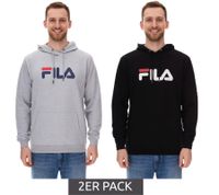 Confezione Risparmio da 2: Felpa con Cappuccio FILA Barumini da Uomo, Felpa in Cotone FAU0068, Nero o Grigio Confezione Risparmio da 2: Felpa con Cappuccio FILA Barumini da Uomo, Felpa in Cotone FAU0068, Nero o Grigio
