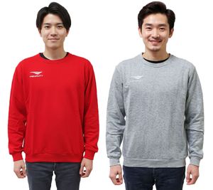 Pull en coton à col rond PENALTY Era pour homme avec logo brodé, modèle 354510, rouge ou gris Pull en coton à col rond PENALTY Era pour homme avec logo brodé, modèle 354510, rouge ou gris