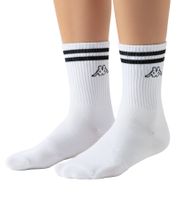 18 Paar Kappa Tennis-Socken Baumwoll-Strümpfe mit Markendruck Alltags-Socken 371E7JW Weiß/Schwarz oder Weiß/Bunt