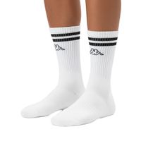 18 paia di calzini da tennis Kappa, calzini in cotone con stampa del marchio, calzini per tutti i giorni, 371E7JW, bianco/nero o bianco/multicolore 18 paia di calzini da tennis Kappa, calzini in cotone con stampa del marchio, calzini per tutti i giorni, 371E7JW, bianco/nero o bianco/multicolore