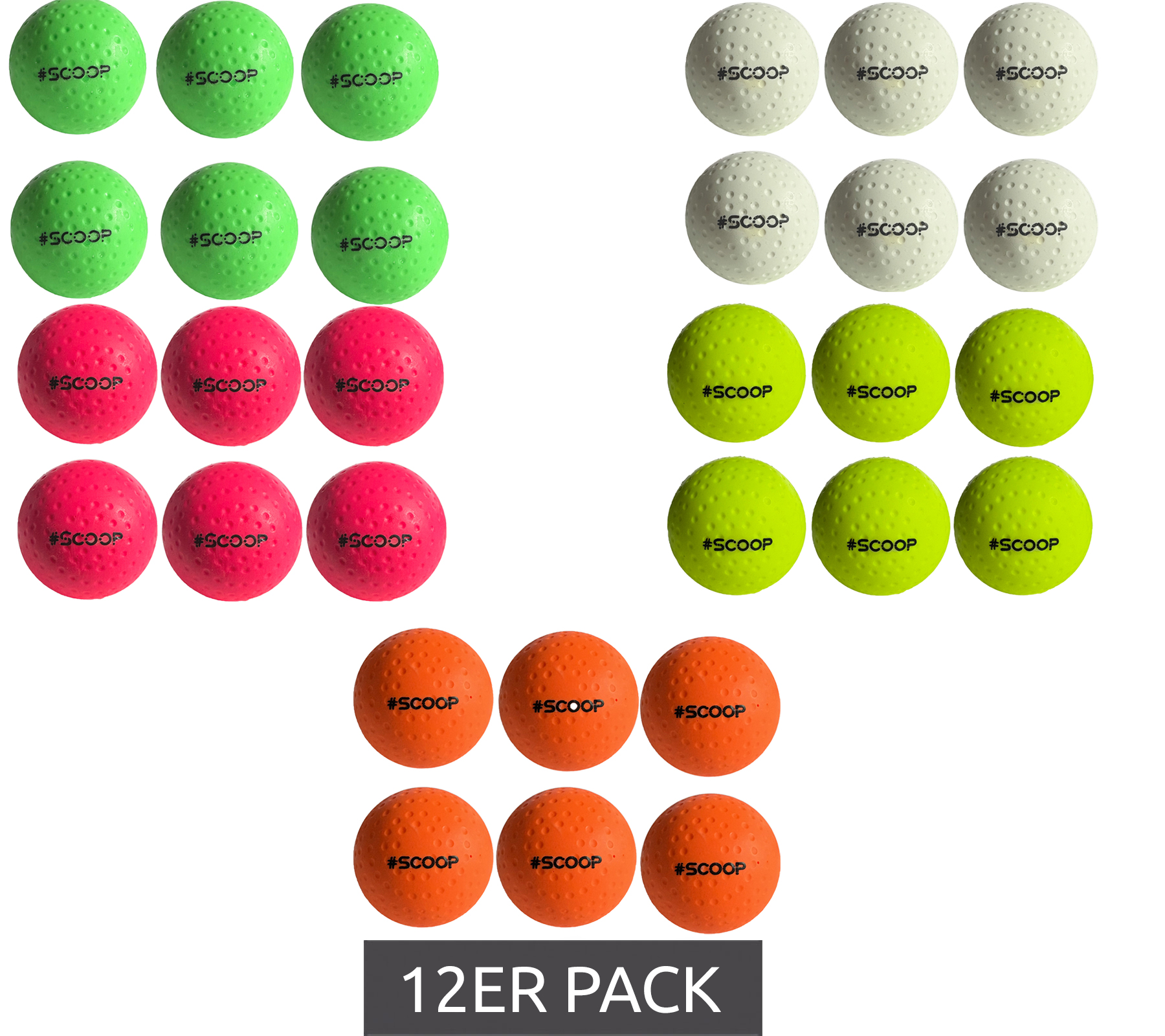 Lot De 12 Balles De Tennis De Table Sponeta - Blanc, 40 Mm, En Plastique - Pour Entraînement Ou Match Amical