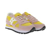 Saucony Shadow Original Women's Retro-Look Sneakers with EVA Midsole, Genuine Leather Shoes, S1108, Coral/Orange or Pink/Yellow Saucony Shadow Original Women's Retro-Look Sneakers with EVA Midsole, Genuine Leather Shoes, S1108, Coral/Orange or Pink/Yellow