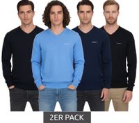 2-Pack HACKETT LONDON GOLF Men's Cotton Sweater, V-Neck Long-Sleeve Shirt HMX500D Black, Blue, or Dark Blue 2-Pack HACKETT LONDON GOLF Men's Cotton Sweater, V-Neck Long-Sleeve Shirt HMX500D Black, Blue, or Dark Blue