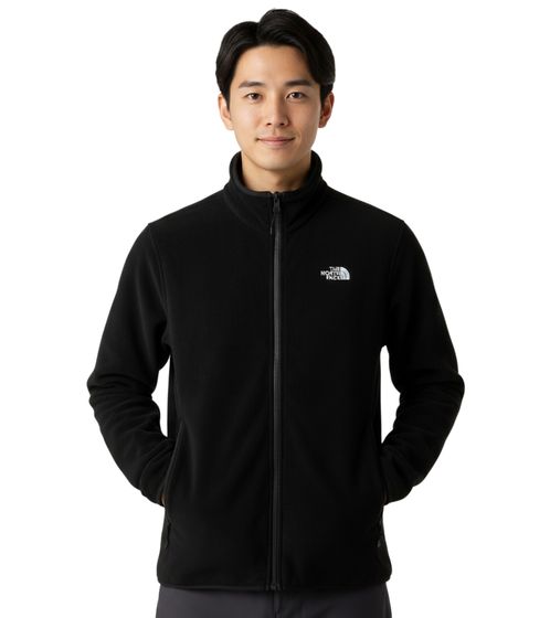 Veste polaire homme THE NORTH FACE Glacier, veste de sudation éco-responsable avec poches latérales, polaire 165 g/m² NF0A8D0RJK3 Noir