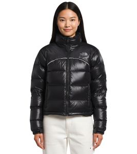 THE NORTH FACE 2000 Retro Nuptse Women's Down Jacket with 700 Fill Recycled Down Quilted Jacket NF0A831FJK3 Black