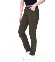DAINESE Lady Tex Women's Motorcycle Pants with Pro-Shape 2.0 Protectors Motorcycle Jeans Motorcycle Chino Motorsport Pants 202755 Olive Green in Casual Slim, Casual Regular, or Chino Style