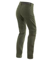 DAINESE Lady Tex Women's Motorcycle Pants with Pro-Shape 2.0 Protectors Motorcycle Jeans Motorcycle Chino Motorsport Pants 202755 Olive Green in Casual Slim, Casual Regular, or Chino Style