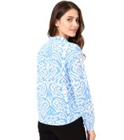 Blusa estiva da donna ZWILLINGSHERZ Ornaments, tunica con nappe 33223, disponibile in rosa, verde o blu