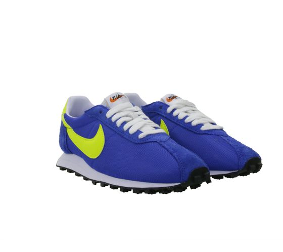 NIKE LD-1000 Women's Low-Top Sneakers Retro Running Shoes with Genuine Leather FQ9079 400 Blue/Yellow