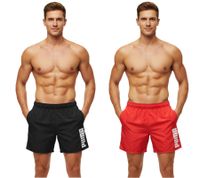 Pantaloncini da bagno da uomo Puma con tasche, eleganti costumi estivi 100004862, neri o rossi