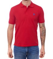 2-Pack Value Pack U.S. POLO ASSN. Men's Polo Shirt Basic Shirt Cotton Short Sleeve Shirt 197 61092 52520 155 Red/Blue
