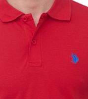 2-Pack Value Pack U.S. POLO ASSN. Men's Polo Shirt Basic Shirt Cotton Short Sleeve Shirt 197 61092 52520 155 Red/Blue