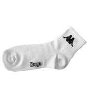 30 Pairs of Kappa Low Cut Socks, Cotton Socks with Logo, Everyday Socks 304M5N0 923 White