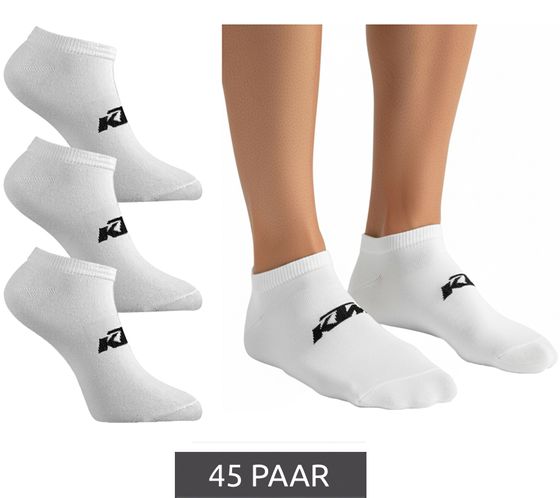 45 Pairs of KTM Sports Socks, Sneaker Socks with Logo, Cotton Socks, Oeko-Tex 100 Certified, KTM/1/SLCX3/BL White