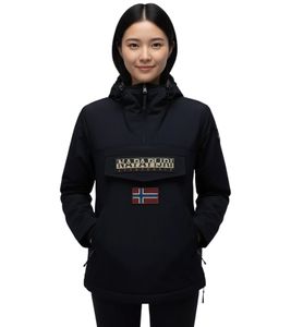 NAPAPIJRI Rainforest Damen Übergangs-Jacke mit nachhaltiger Comfortemp-Synthetikfüllung Windbreaker Wind-Jacke NP0A4GM60411 Schwarz
