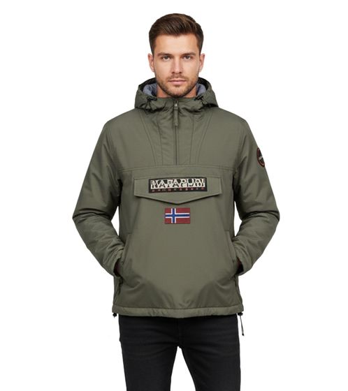 NAPAPIJRI Rainforest wasserabweisende Anorak-Jacke Winter-Jacke NP0A4GMCG0A1 Khaki-Grün