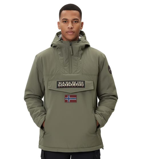 NAPAPIJRI Rainforest Pocket 2 wasserabweisende Anorak-Jacke Winter-Jacke NP0A4GMDG0A1 Khaki-Grün