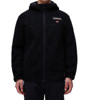 NAPAPIJRI T-Tynik FZH Herren Fleece-Jacke nachhaltige Sweat-Jacke mit seitlichen Eingriffstaschen Fleecejacke NP0A4IA80411 Schwarz