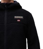 NAPAPIJRI T-Tynik FZH Herren Fleece-Jacke nachhaltige Sweat-Jacke mit seitlichen Eingriffstaschen Fleecejacke NP0A4IA80411 Schwarz