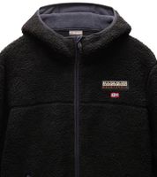 NAPAPIJRI T-Tynik FZH Herren Fleece-Jacke nachhaltige Sweat-Jacke mit seitlichen Eingriffstaschen Fleecejacke NP0A4IA80411 Schwarz