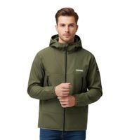 Veste Softshell Respirante NAPAPIJRI A-Biois pour Homme, Veste de Transition avec Capuche NP0A88TNG0A1 Vert Kaki