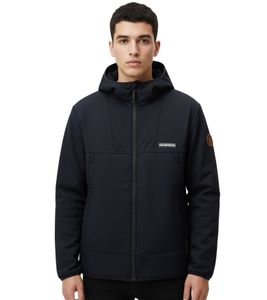 NAPAPIJRI A-Biois atmungsaktive Softshell-Jacke Herren Übergangs-Jacke mit Kapuze NP0A88TN1761 Dunkel-Blau