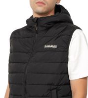NAPAPIJRI A-Gesar V Herren Stepp-Weste wattierte Puffer-Weste mit seitlichen Eingriffstaschen NP0A88U49411 Schwarz