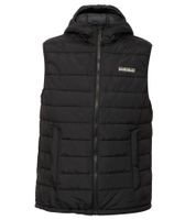 NAPAPIJRI A-Gesar V Herren Stepp-Weste wattierte Puffer-Weste mit seitlichen Eingriffstaschen NP0A88U49411 Schwarz