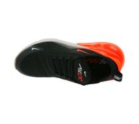 NIKE Air Max 270 Herren Sneaker Mesh-Turnschuhe mit Air-Dämpfung Retro-Sneaker AH8050-030 Schwarz/Weiß/Orange