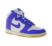 NIKE Dunk High Men's Sneakers, Genuine Leather Shoes in Retro Design FV6612-001 Blue/White
