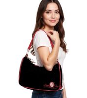 3er Sparpack Green Day Punkrock-Band Damen Schulter-Tasche stylische Strick-Tasche Handtasche LB102733GRN0 Schwarz