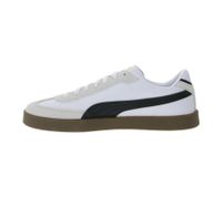 PUMA Club II Era Echtleder-Schuhe Herren Sneaker im Fußball-Retro Design mit Softfoam 397447 07 Weiß/Schwarz