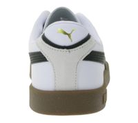PUMA Club II Era Echtleder-Schuhe Herren Sneaker im Fußball-Retro Design mit Softfoam 397447 07 Weiß/Schwarz