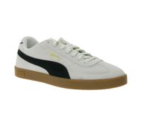 PUMA Club II Era Suede Herren Wildleder-Schuhe Sneaker im Fußball-Retro Design mit Softfoam 400717 10 Hellbeige/Schwarz