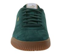PUMA Club Kayzer Suede Chaussures Homme en daim, Baskets de football rétro avec semelle Softfoam 402606 02 Vert/Blanc