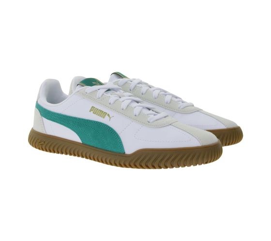 PUMA Club Kayzer Suede Herren Wildleder-Schuhe Sneaker im Fußball-Retro Design mit Softfoam 402606 04 Weiß/Grün