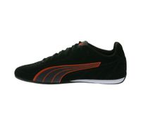 PUMA Catch Suede Herren Wildleder-Schuhe Sneaker im Motorsport Design mit Softfoam 402681 01 Schwarz/Rot