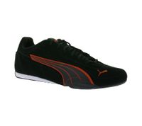 PUMA Catch Suede Herren Wildleder-Schuhe Sneaker im Motorsport Design mit Softfoam 402681 01 Schwarz/Rot