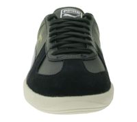 PUMA  Army Trainer Herren Echtleder-Schuhe Damen Vintage-Sneaker Hallenschuhe 386607 02 Schwarz