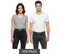 3-Pack Motörhead Belts for Men or Women, One Size 100cm with Logo, Casual Belt BT104890MTR Black/Gray