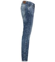 Jean slim homme SUBLEVEL, 5 poches, 100% coton, bleu H85028T62088M261