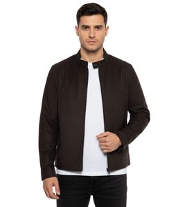 ¡SOLID Vamos Chaqueta de Piel Sintética para Hombre, Chaqueta Moderna y Versátil con Bolsillos 21301240ME 194008 Negra!